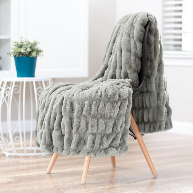 Chanasya Faux Fur Throw