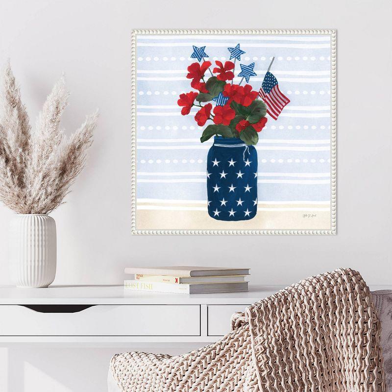 Amanti Art 22"x22" American Gnome IX by Yvette St. Amant Framed Canvas Wall Art Print