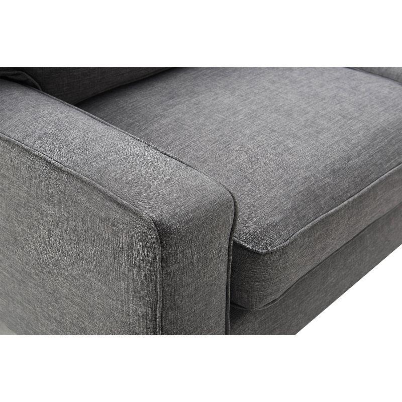 Serta Palisades 61" Track Arm Sofa, Easy Care Fabric, Soft Pillow Back, Pocket Coil Seat Cushions
