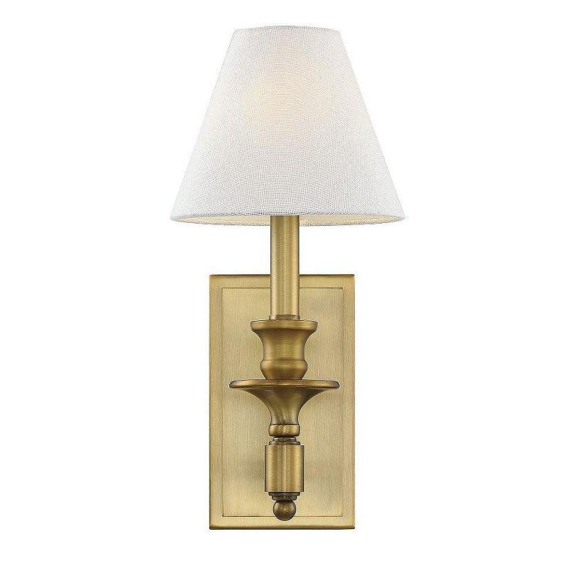 Savoy House Washburn 1 - Light Wall Light in  Warm Brass