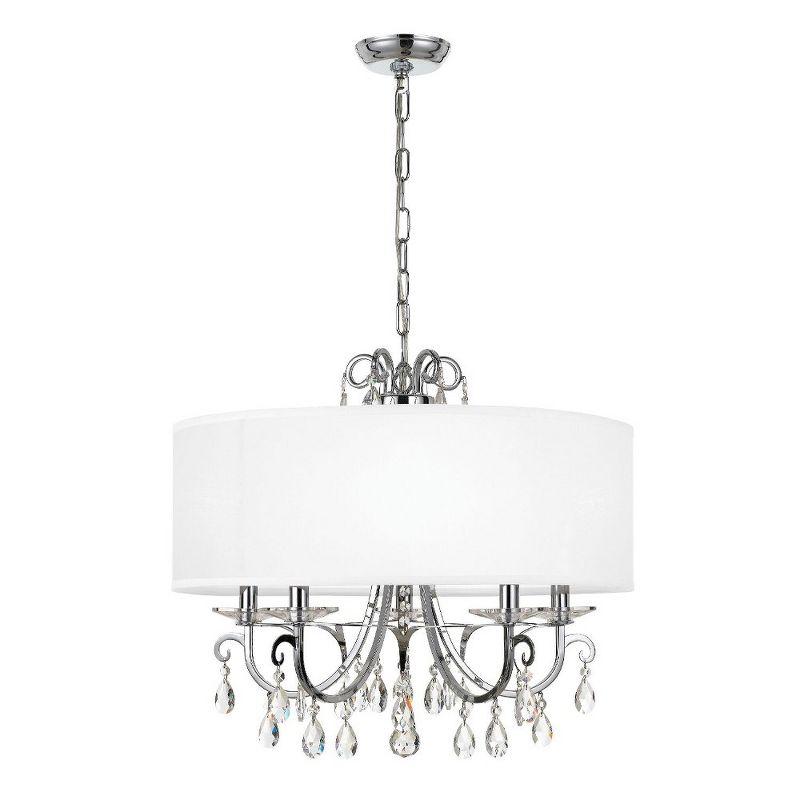 Crystorama Lighting Othello 5 - Light Chandelier in  Polished Chrome