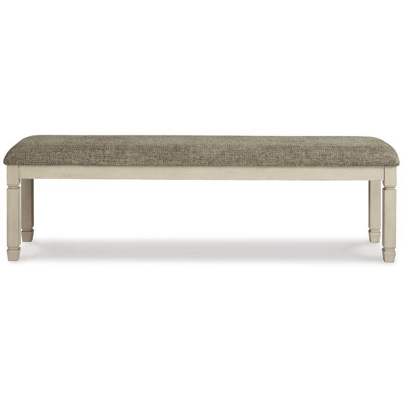 Signature Design by Ashley Casual Bolanburg 65" Dining Bench, Antique Cream/Brown