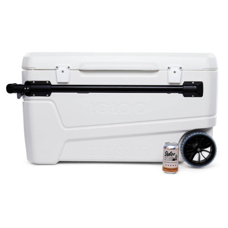 Igloo Glide Pro Hard Sided 110qt Portable Cooler - White