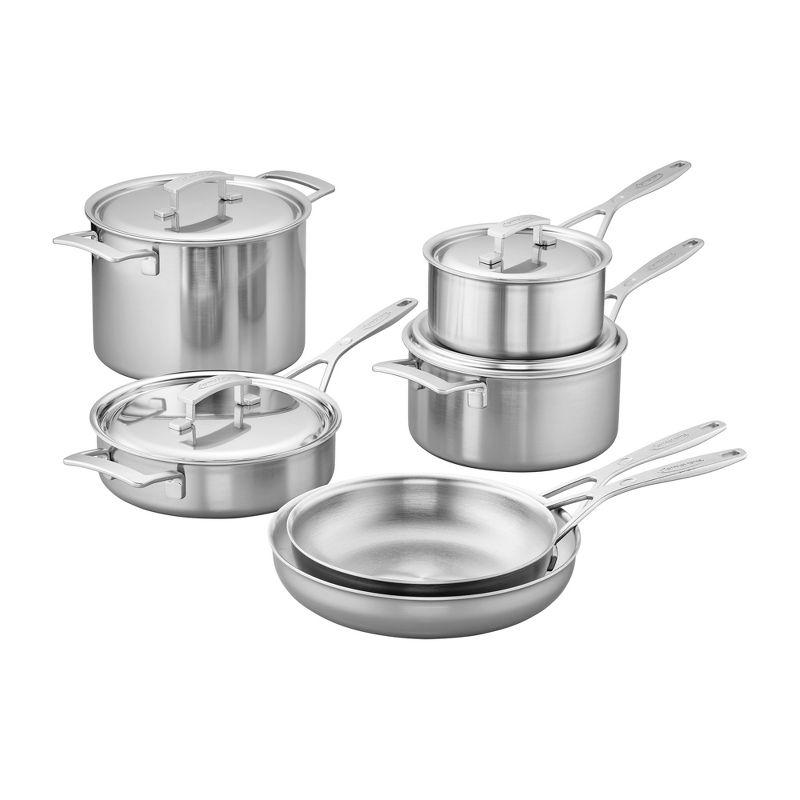 Demeyere Industry 5-Ply 10 Piece Stainless Steel Cookware Set