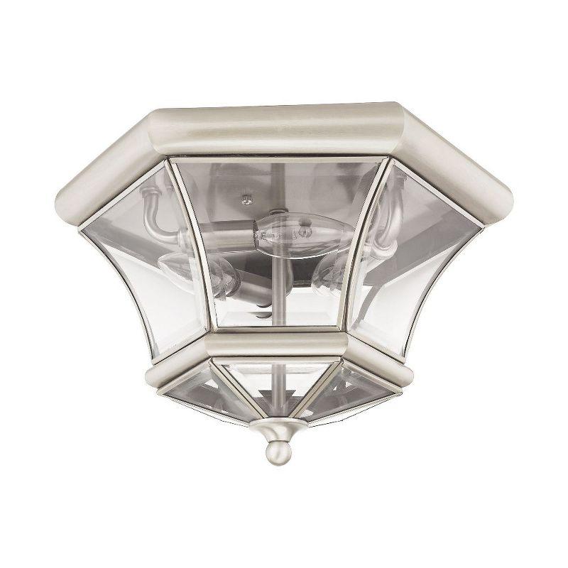 Livex Lighting Monterey/Georgetown 3 - Light Flush Mount in  Brushed Nickel