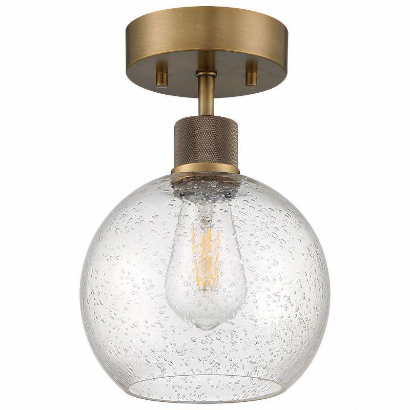 Access Lighting Port Nine 1 - Light Flush Mount in  Antique Brushed Brass
