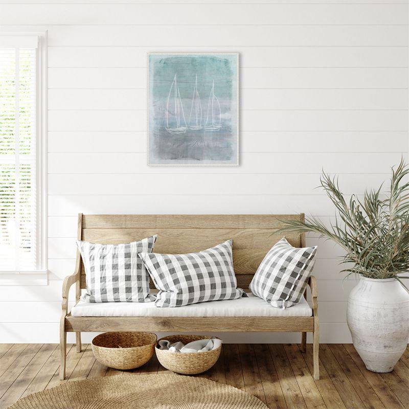 Amanti Art Sailboat Memory I by Dan Meneely Canvas Wall Art Print Framed 23 x 28-in.