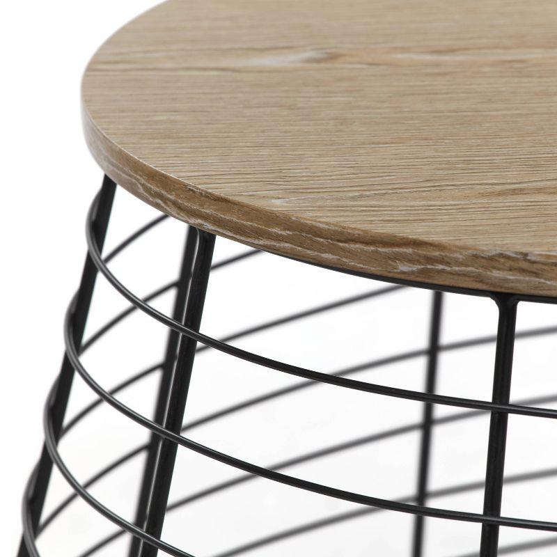 ClickDecor ClickDecor Lydia Matte Black Wireframe Coffee Table