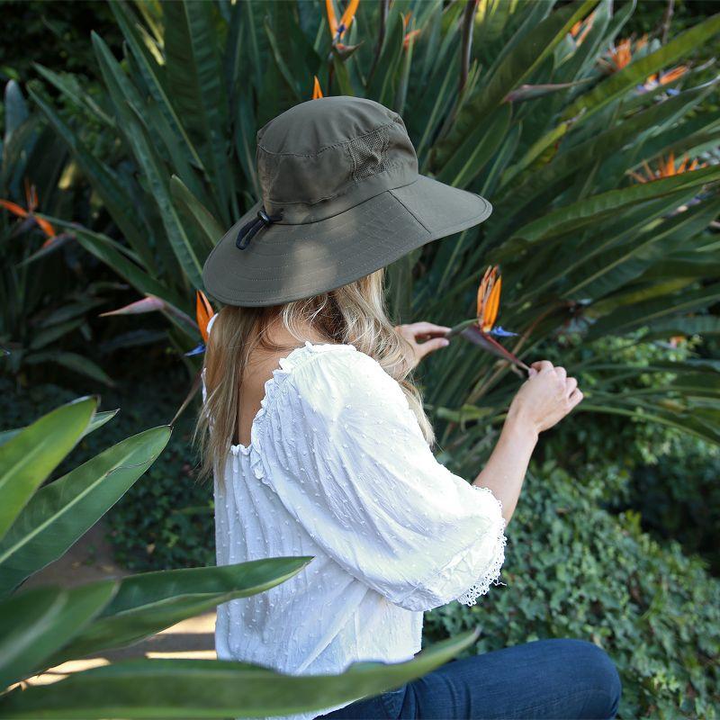 Solaris Unisex Wide Brim UV Sun Protection Hat for Adults, Suit for Outdoor Garden Hiking Safari Beach Travel, Gray