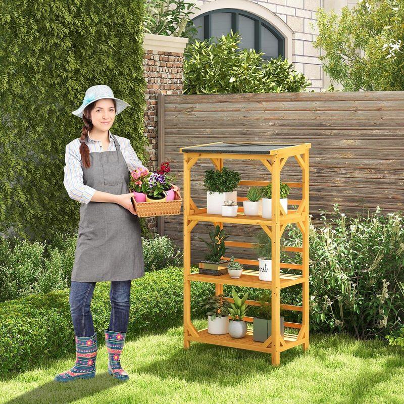 Red Barrel Studio® Wood Plant Stand