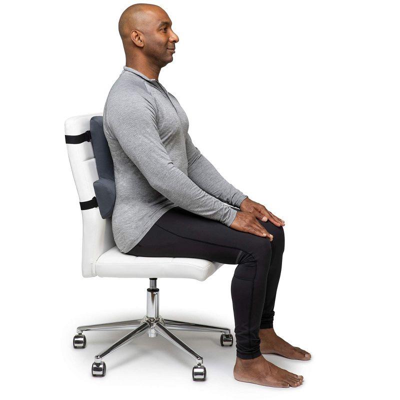 OPTP Thoracic Lumbar Back Support - Full Back and Lumbar Support for Improved Sitting Posture, Upper/Lower Back Support for Chair, and Car Back