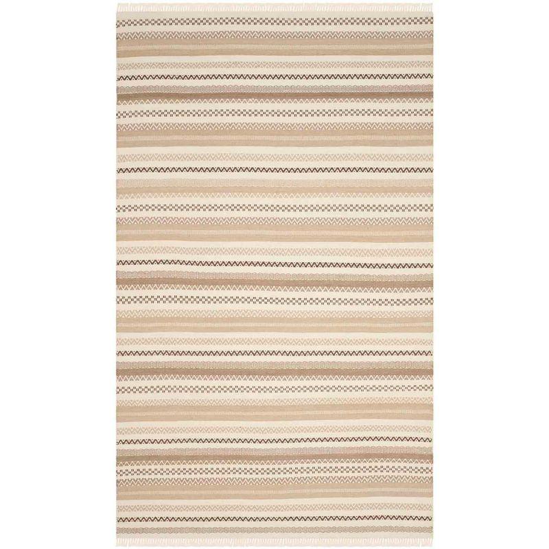 Kilim KLM101 Hand Woven Area Rug - Beige - 4'x6' - Safavieh.