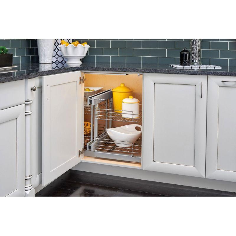 Rev-A-Shelf Rev-A-Shelf Blind Corner Kitchen Cabinet Organizer w/ Soft Close