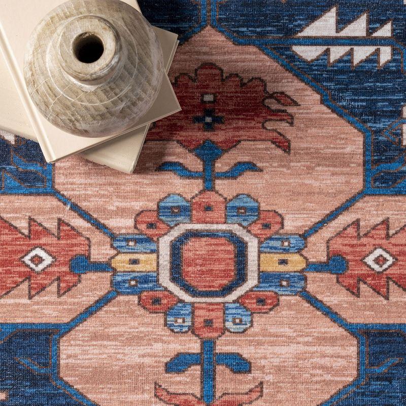 Nuloom Carolyn Pet Friendly Machine Washable Motif Area Rug, 3' x 5', Rust