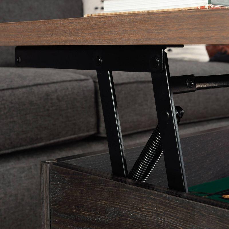 Brew Oak and Walnut Lift-Top Coffee Table with Storage