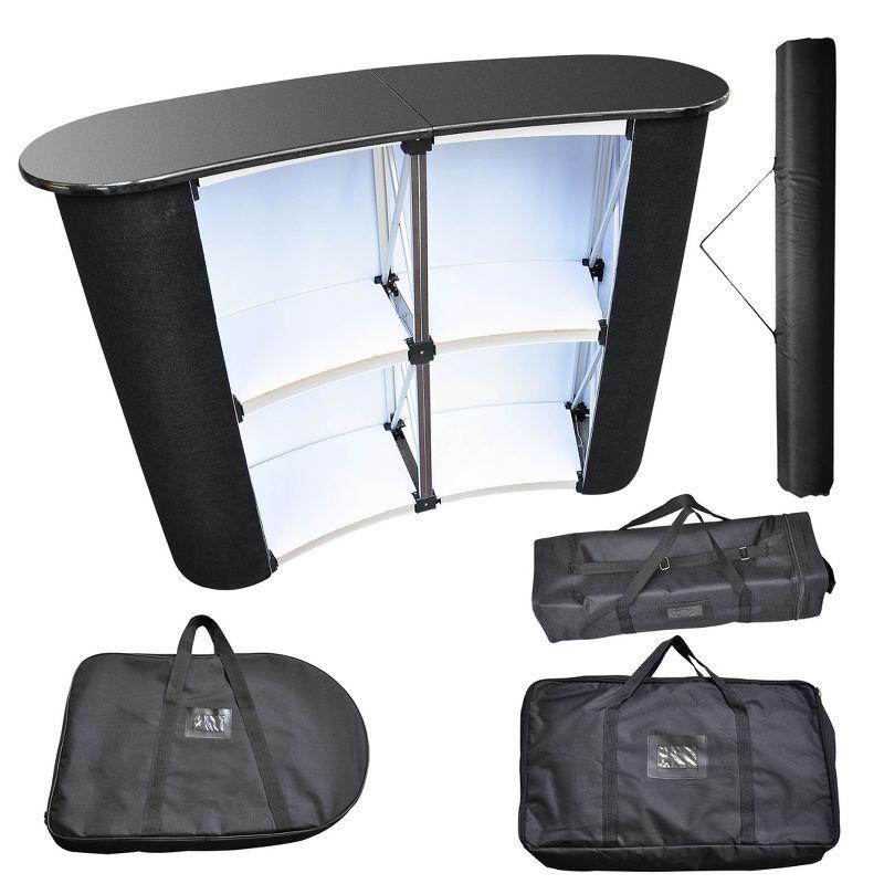 Yescom Portable Pop Up Podium Counter Table Stand Promotion Retail Trade Show Display