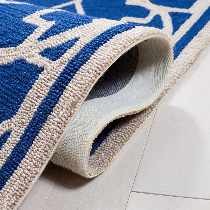 Four Seasons FRS397 Hand Hooked Accent Rug - Navy/Ivory - 2'3"x3'9" - Safavieh.