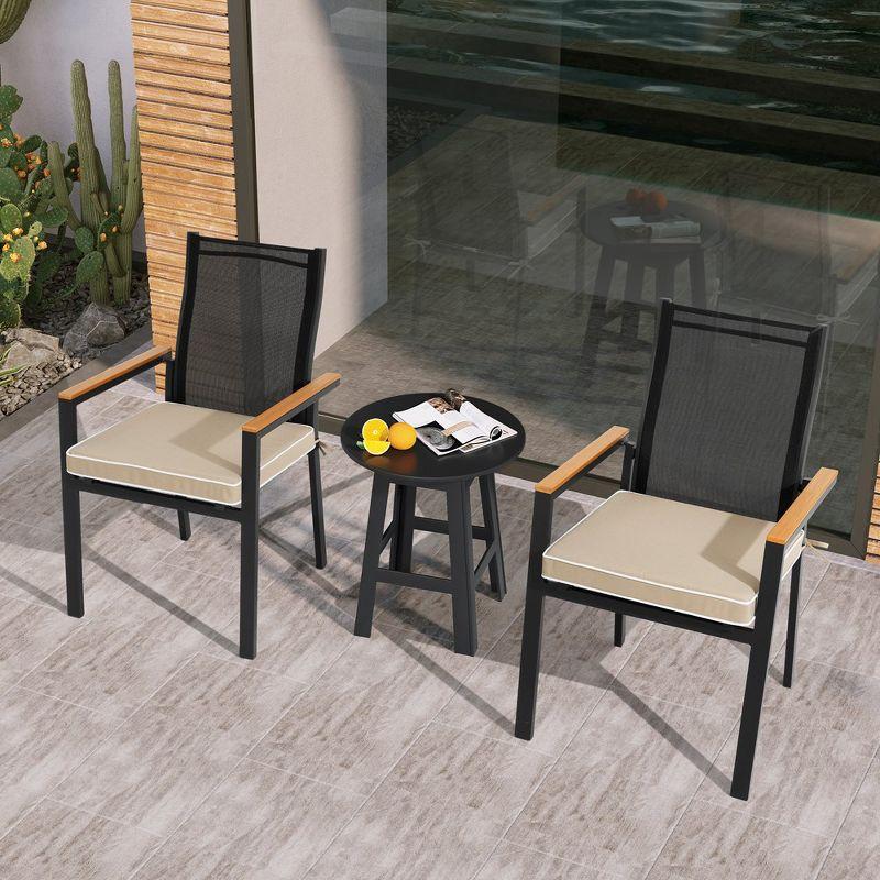 Crestlive Products Outdoor Chair Cushions Set of 2 Fade Resistant Beige