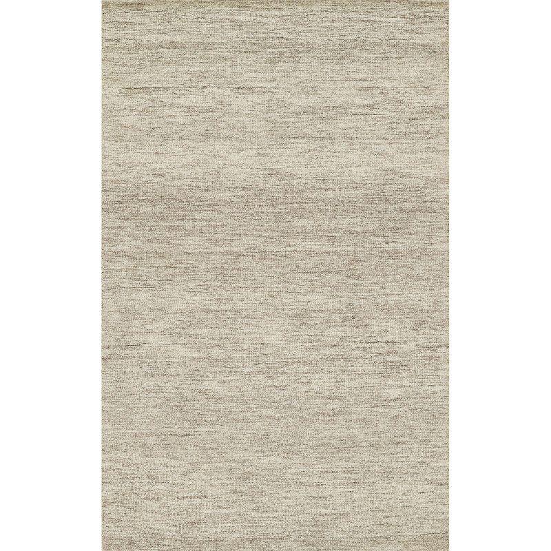 Momeni 8'x10' James Solid Handtufted Area Rug Natural: Wool, Low Pile, Rectangle, Indoor, Tufted, Vacuum Care