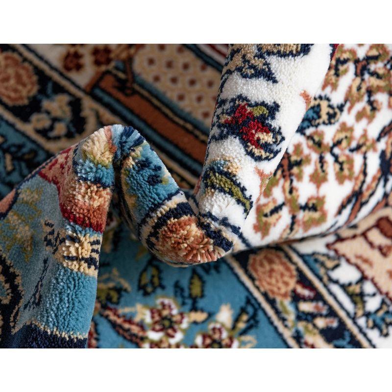 Unique Loom Narenj Birmingham Area Rug ,Blue ,3'x13'