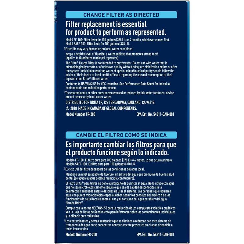 Brita 3ct Replacement Water Filters for Brita Tap Faucet Mounts - Chrome: Filters Copper & Mercury