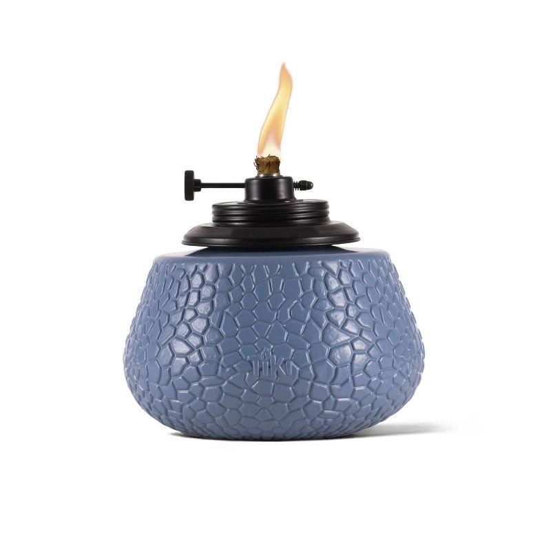 Blue Denim Adjustable Flame Stone Table Torch