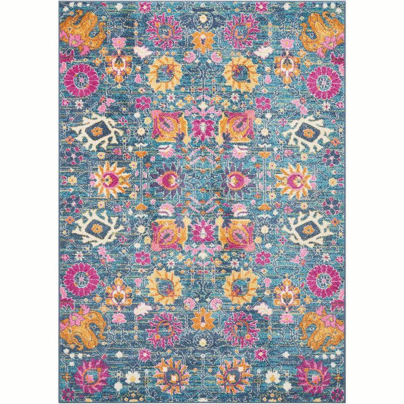 Nourison Passion Bohemian Indoor Rug Denim 3'9" x 5'9"