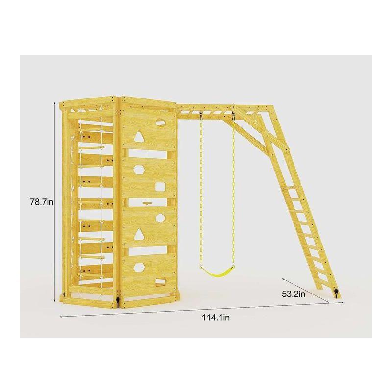 Hawthorn - Outdoor Climber with Monkey Bars, Swing, and Octagon Climber