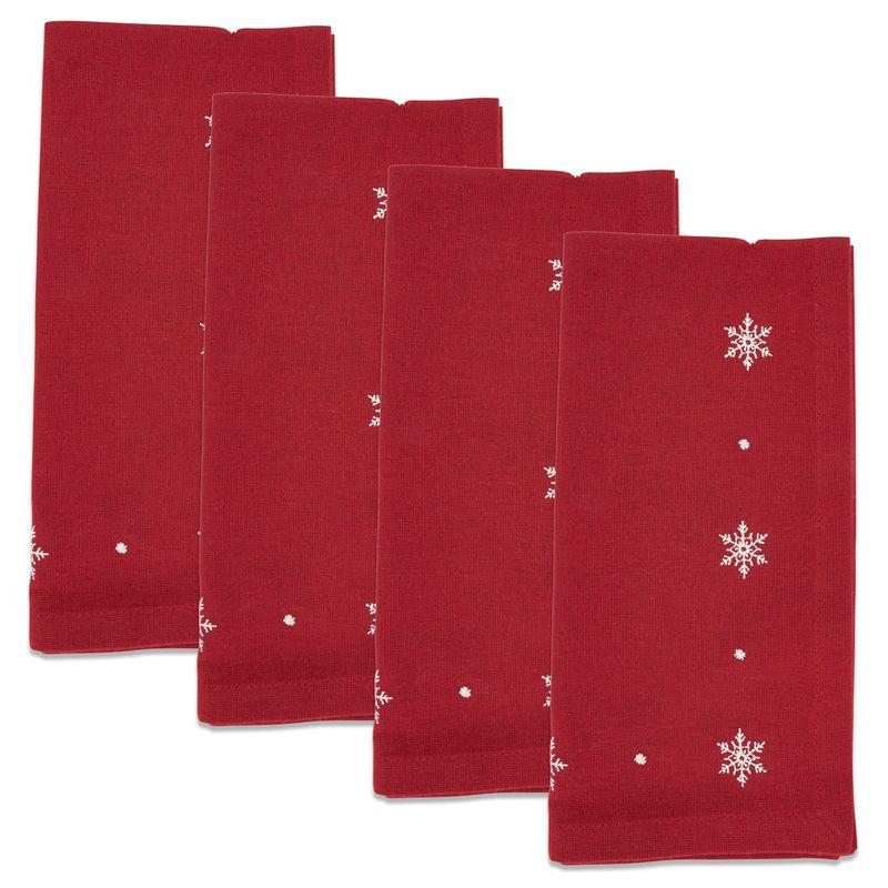 Saro Zuzanna Collection 100% Cotton No Pattern Square Napkin (Set of 4)