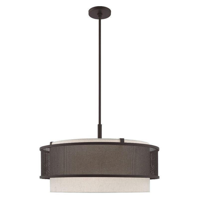 Livex Lighting Braddock 4 - Light Chandelier in  Bronze