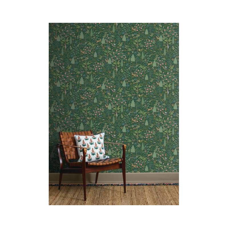 Woodland Emerald Peel and Stick Wallpaper