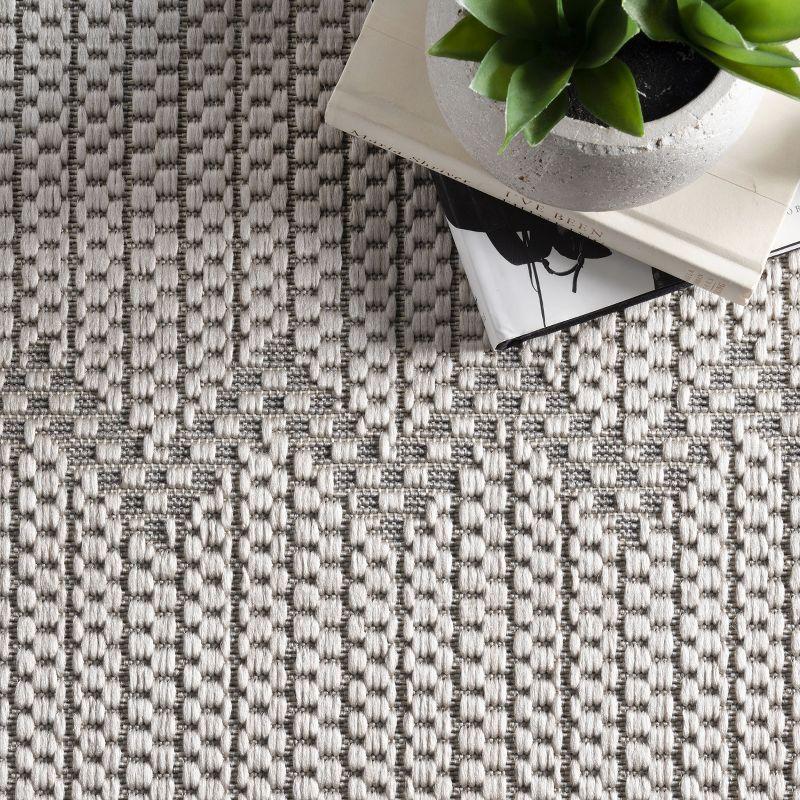 Foundry Select Altus Gray Indoor/Outdoor Area Rug