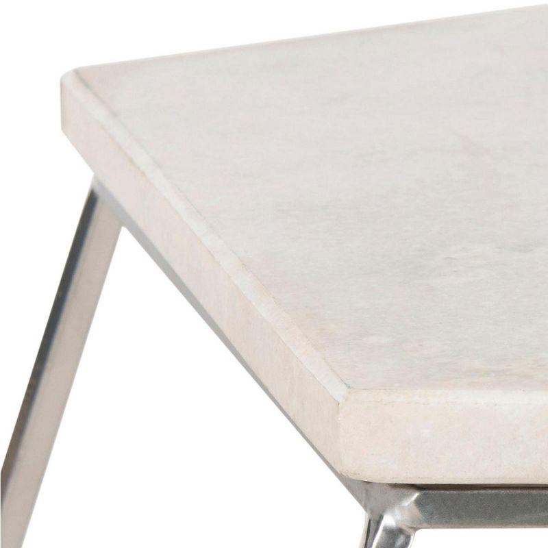 Abella Pentagon Accent Table - Silver - Safavieh.