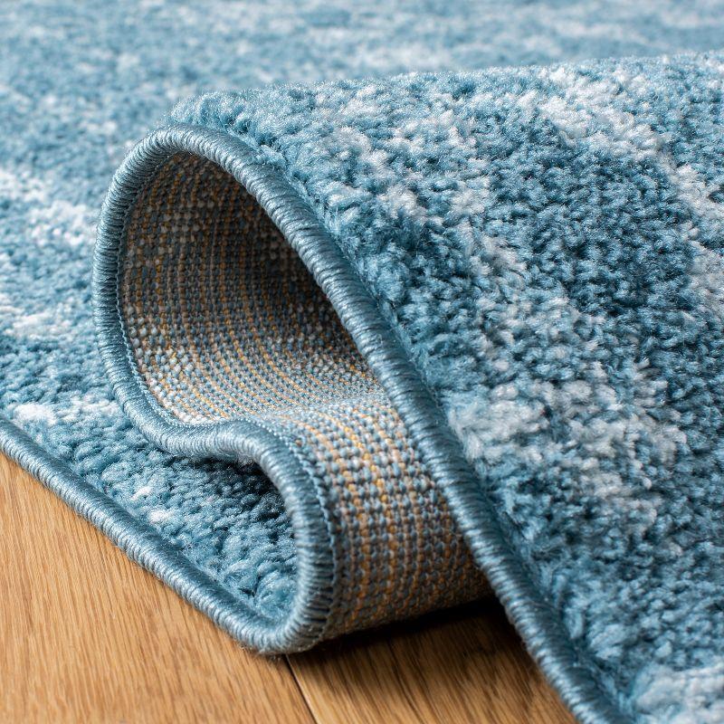Tulum TUL240 Power Loomed Indoor Area Rug - Turquoise/Blue - 5'3"x7'6" - Safavieh