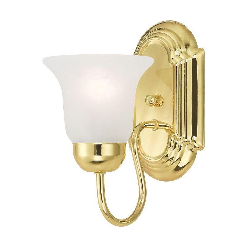 Livex Lighting Riviera 1 - Light Vanity in  Polished Brass