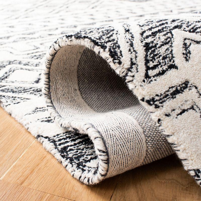 Abstract ABT657 Handmade Indoor Area Rug - Ivory/Gold - 9'x12' - Safavieh