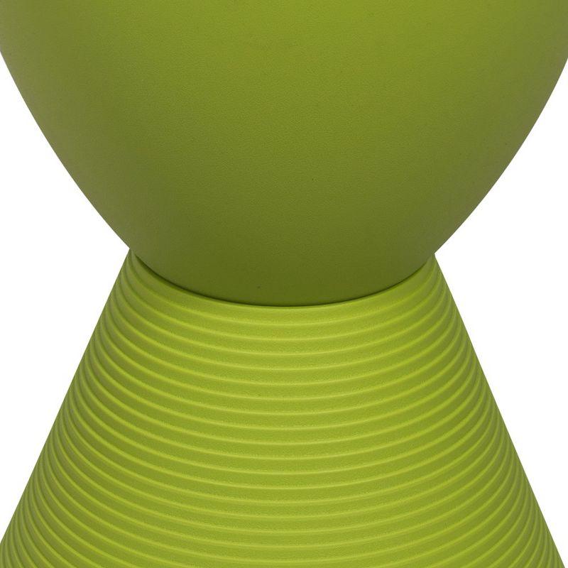 LeisureMod Boyd Modern Round Plastic Side Table