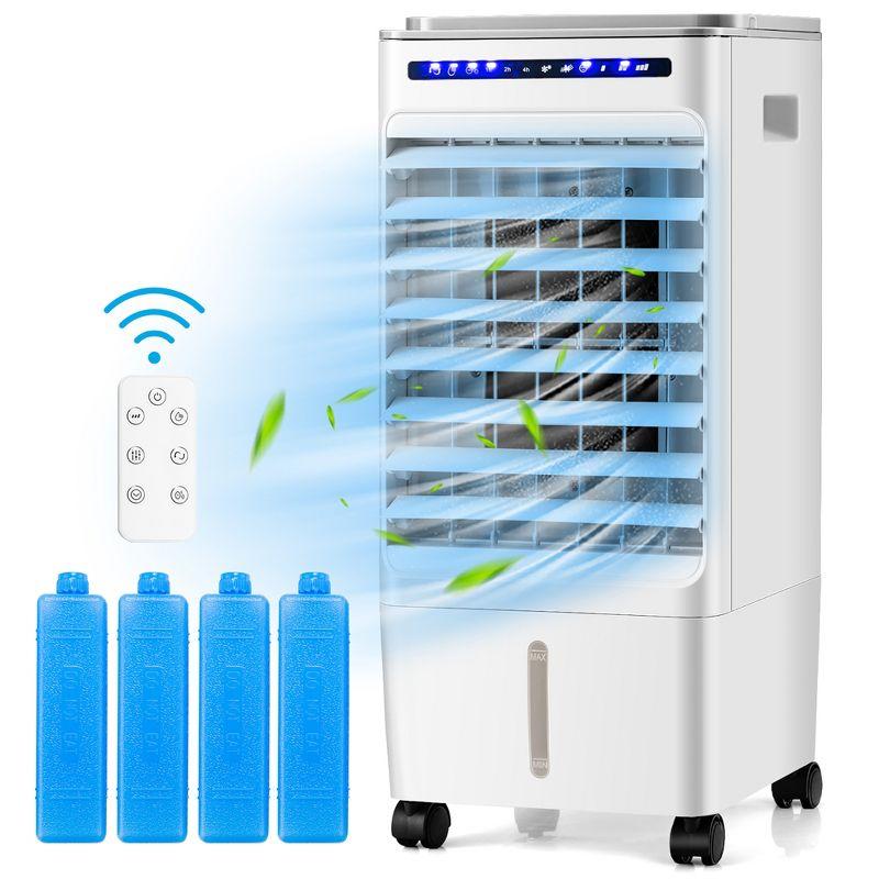 Costway 3-in-1 Evaporative Air Cooler Portable Air Cooling Fan w/ Fan & Humidifier