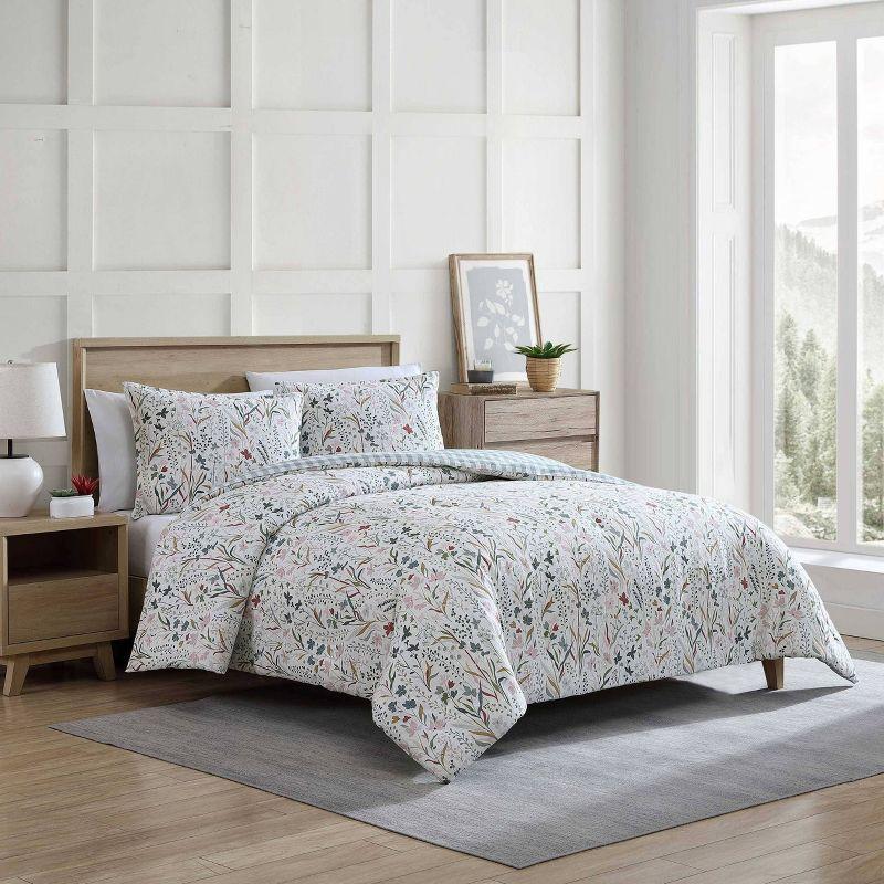 Eddie Bauer Eddie Bauer Woodland Forest Cotton Reversible Pink Comforter Set
