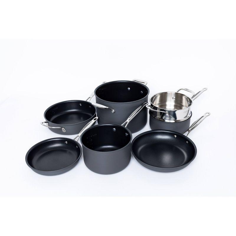 Cuisinart 11-Piece Non-Stick Hard Anodized Cookware Set with Stainless Steel Handles