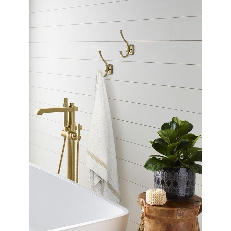 Kinsale Transitional Double Prong Decorative Wall Hook