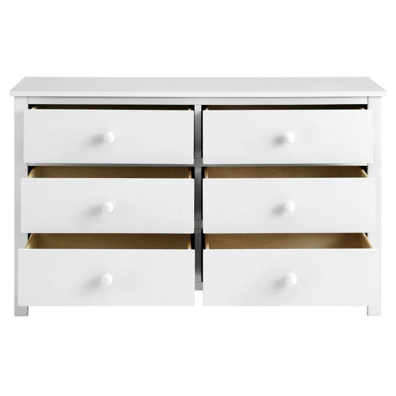 Snow White Double Dresser with Extra Deep Drawers