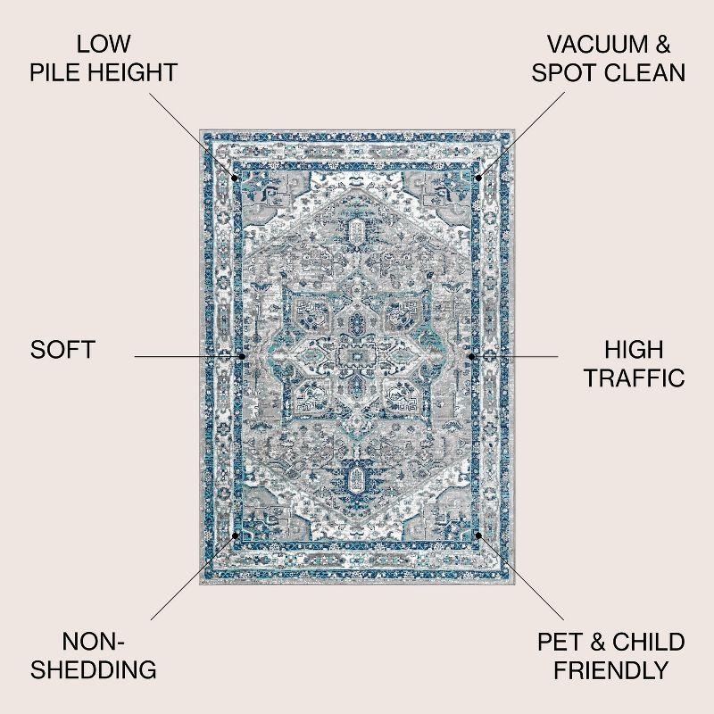 Modern Persian Vintage Medallion Runner Rug - JONATHAN Y