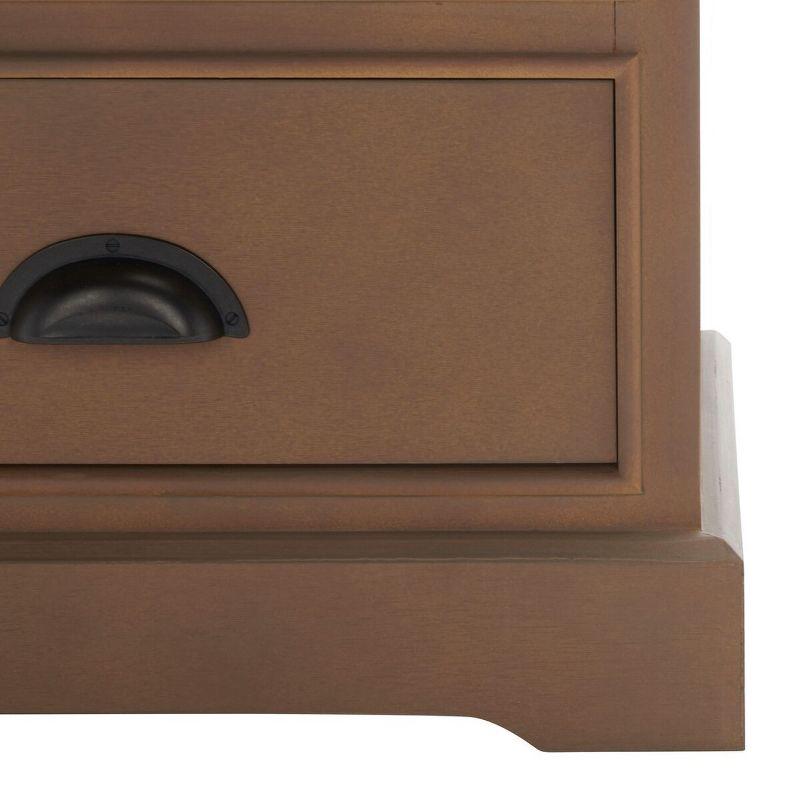 Griffin 3 Drawer Side Table - AMH5717 - Sepia - Safavieh Couture