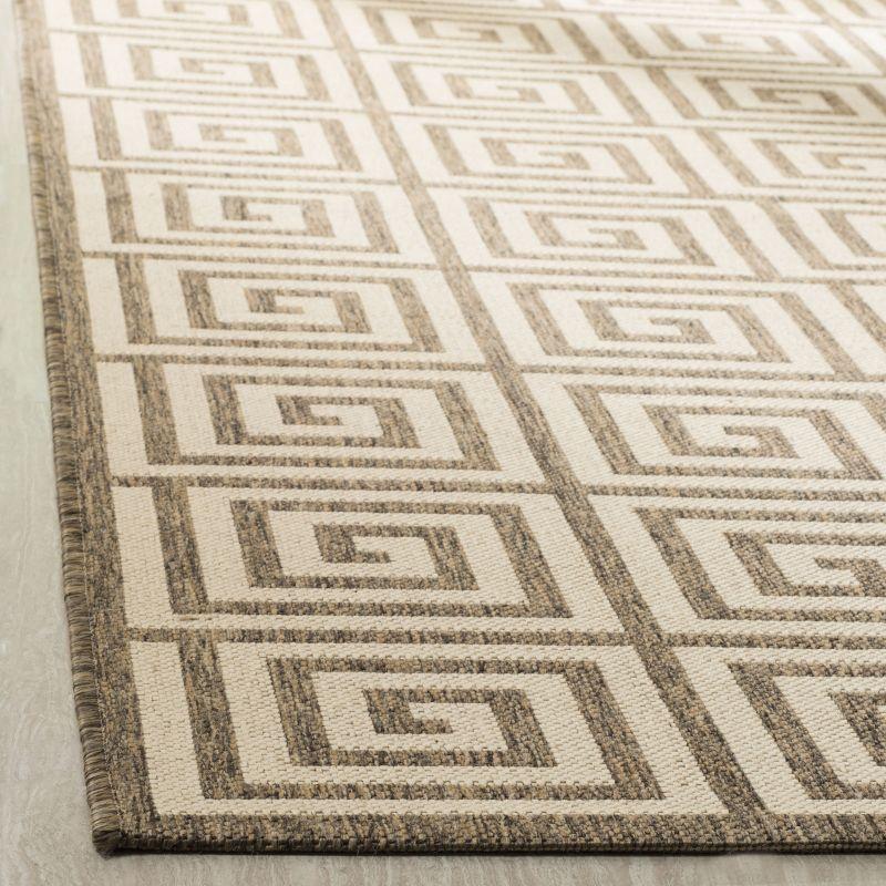 Linden LND129 Power Loomed Area Rug - Cream/Beige - 4'x6' - Safavieh