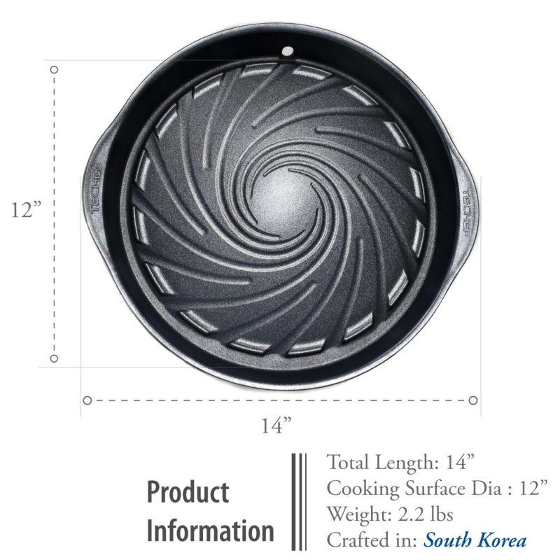 TECHEF Stovetop K-BBQ Non-Stick Grill Pan / Black