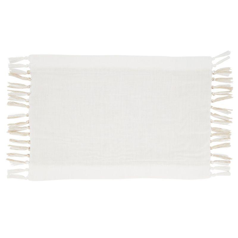 Saro Bridger Collection Polyester No Pattern Rectangle Placemat (Set of 4)