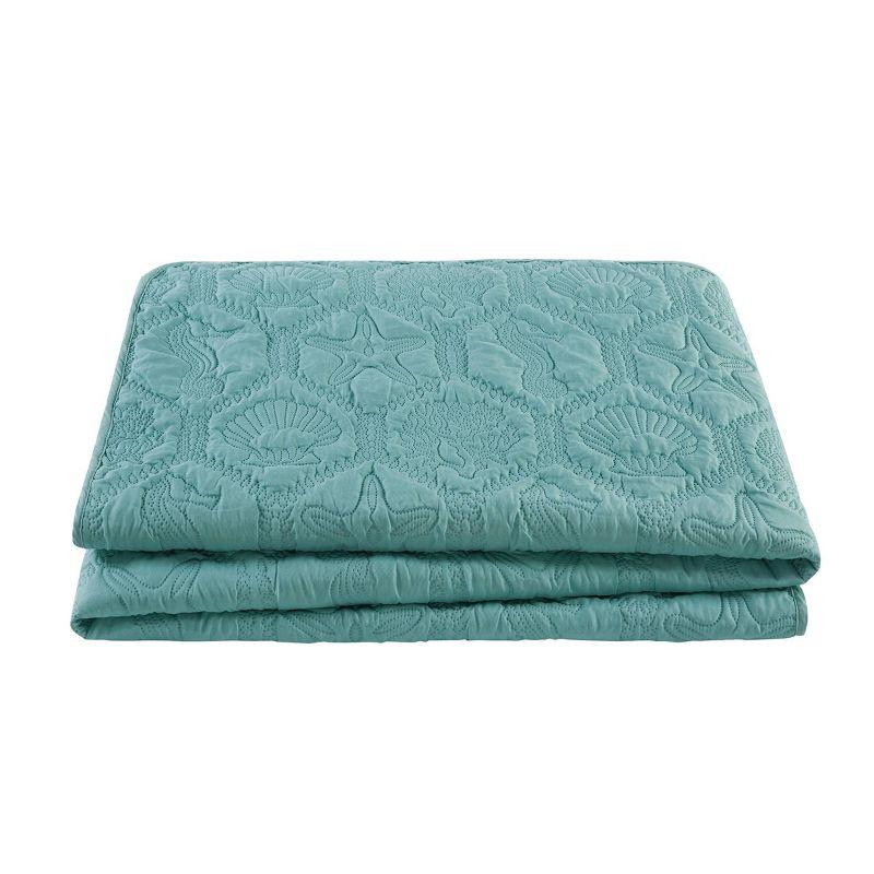 Shore Polyester Textured Sea Life Quilt Set