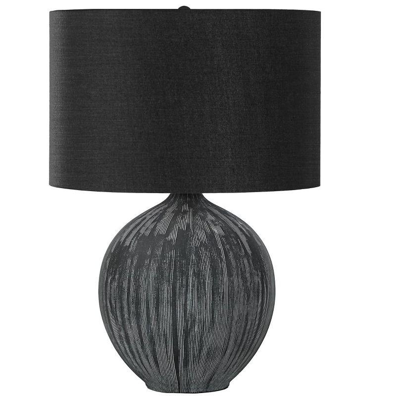 Monarch Specialties Lighting 23inchH Table Lamp Black Ceramic Black Shade Contemporary