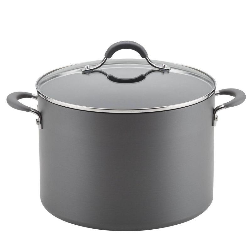 Circulon Radiance 10qt Hard Anodized Nonstick Wide Stockpot Gray